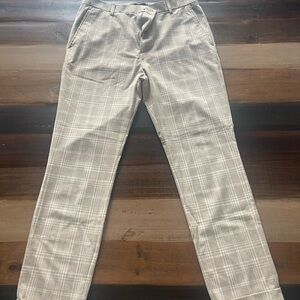 H&M Men's Checkered Beige Chinos